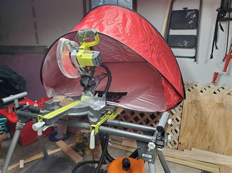 hook up shop vac to mitre saw